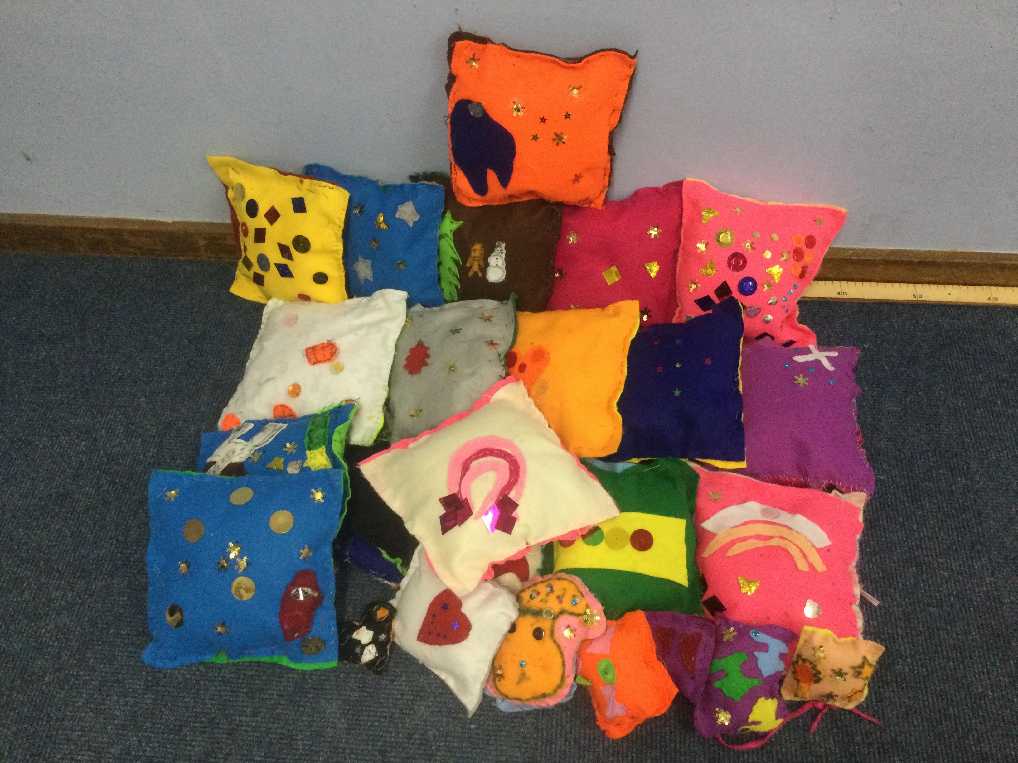 Year 3 have made cushions this half term. They had to be perseverant with their sewing.